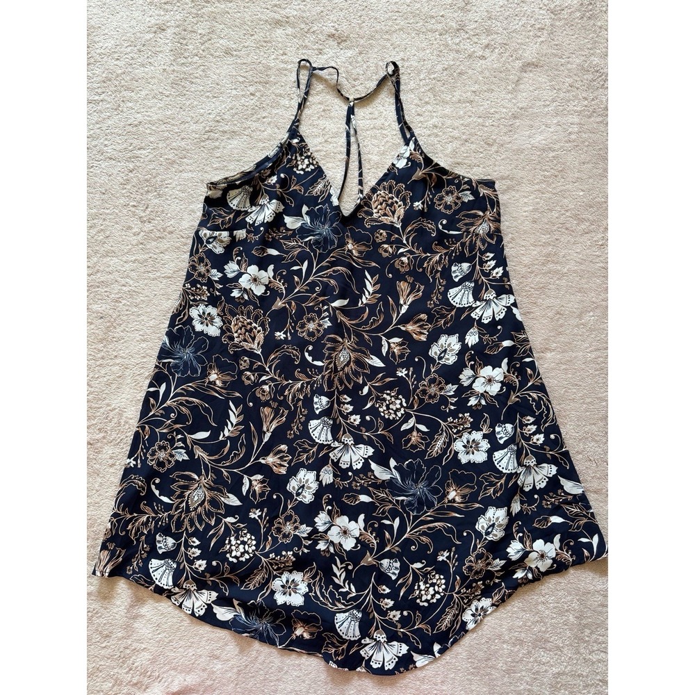 LUSH Shirt Womens Floral Cami Tank Camisole Basic Casual Sleeveless Top Sz Small